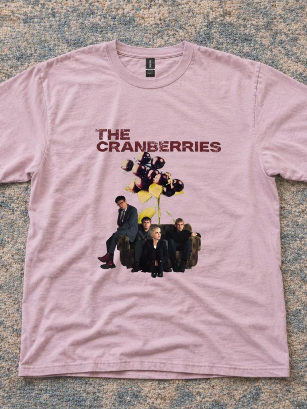The Cranberries Graphic Tee - Light Pink Band Shirt